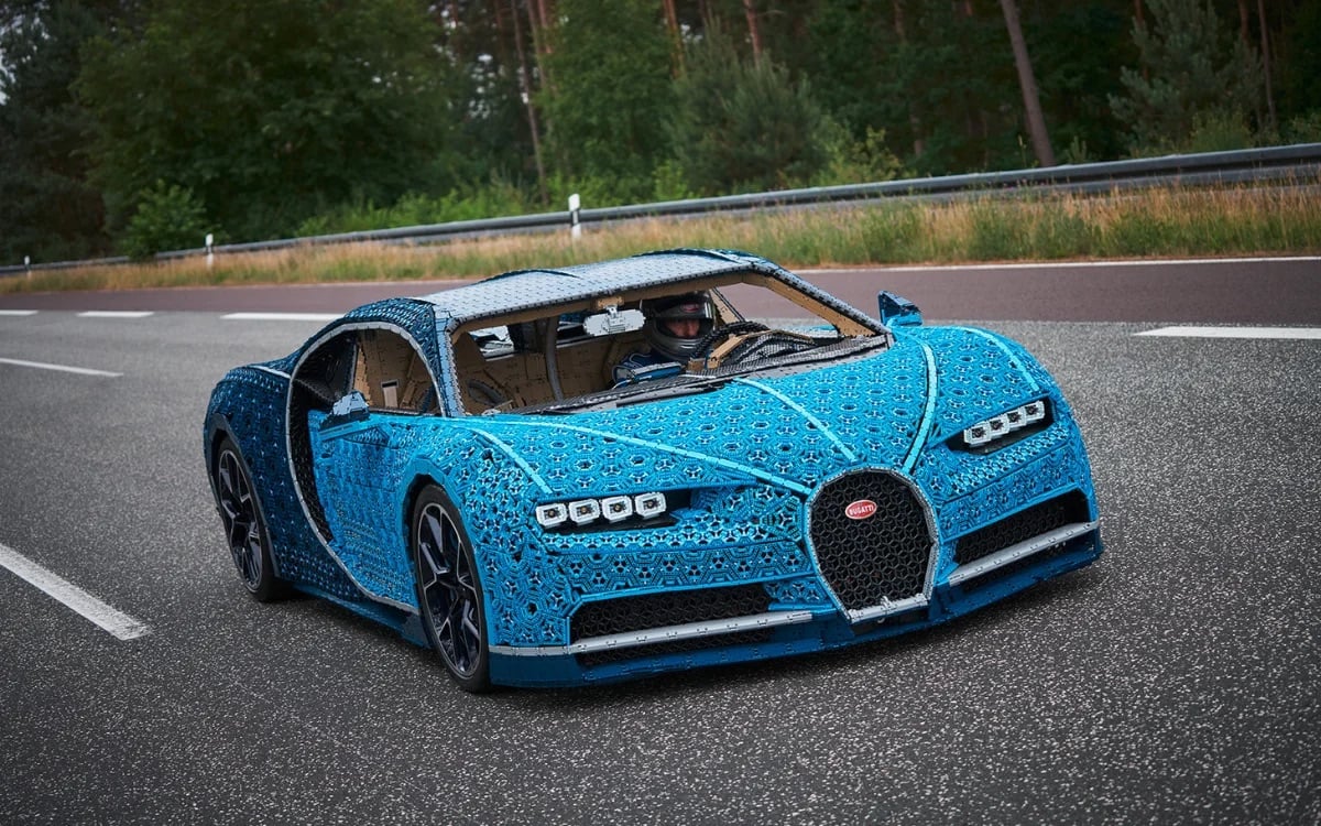 LEGO神級暴走！1:1真實可郁Bugatti Chiron